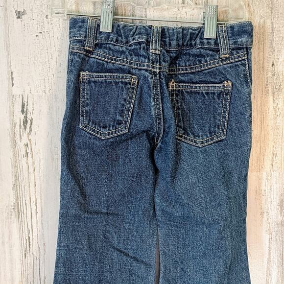 GYMBOREE Scottie Dog Boot Cutt Distressed Blue Jeans Girls Size 4 - Picture 7 of 7